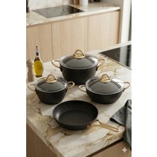 Özkent Hira Granit 7 Parça Set Siyah