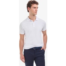 Pierre Cardin Erkek Beyaz Slim Fit Basic Tişört 50325323-VR013