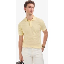 Pierre Cardin Erkek Açık Sarı Slim Fit Basic Tişört 50321128-VR004
