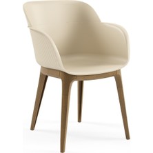 Tilia Shell-Wp Polipropilen Kollu Sandalye - Bahçe, Balkon, Dış Mekan, Kafe, Restoran Için