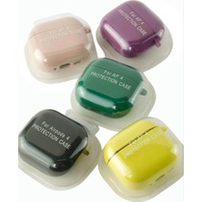 Uluora Airpods 4 Nesil Uyumlu Kablosuz Silikonlu Kulaklık Kılıfı