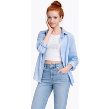 Ahengim Kız Çocuk Sofia Keten Badili Basic Gömlek Takım AK2605