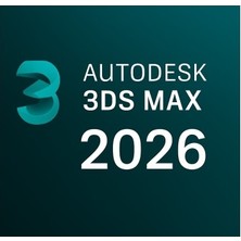 Autodesk 3ds Max 2026 (Windows) - 1 Pc 1 Yıl Autodesk Key + Kurulum Hizmeti