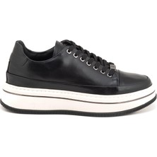 Marcomen 152-21102 Deri Sneaker Ayakkabı Siyah Beyaz Renk Siyah Beyaz