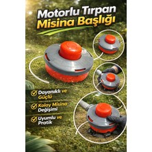 Johnser Piranha Motorlu Tırpan Uyumlu Misina Başlığı Otomatik Dişi Tip – Plastik Örümcek Başlık Ot Başlığı