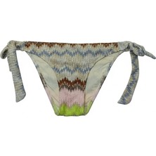 Bonbon Kadın Plaj Giyim Dantel Krem Desenli Bikini Alt BB2392