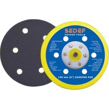 Sedef Power Tools Ekzantrik Zımpara Polisaj Tabanı Yapışkanlı 6 Dellikli Altlık 54446