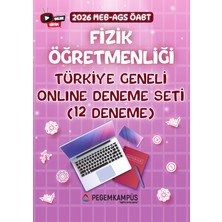 Pegem Kampüs 2026 MEB-AGS ÖABT Fizik Öğretmenliği Türkiye Geneli Online Deneme