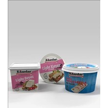 Kaanlar Hafif Lezzetler Paketi 3'lü Set : Light Beyaz Peynir + Light Kaşar + Suda Mozzarella Peyniri
