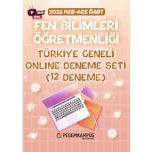 Pegem Kampüs 2026 MEB-AGS ÖABT Fen Bilimleri Öğretmenliği Türkiye Geneli Onlin