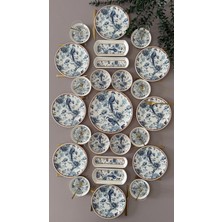 Yiğit Seramik Züccaciye Blue Kitchen Model 8 Kişilik 25 Parça Modern Kahvaltı - Brunch Takımı