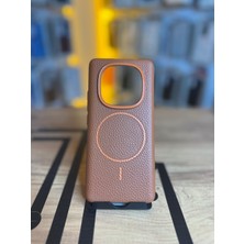 Avcı Teknoloji Market Redmi Note 14 Pro 5g Uyumlu Magsafe Özellikli Premium Deri Görünümlü Kılıf
