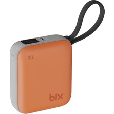 Bix PB119 10000MAH Pd 20W Cep Boyu Kompakt Tasarımlı Dijital Göstergeli Mini Powerbank Taşınabilir Hızlı Şarj Cihazı