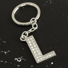 Uluora L Harfli Taşlı Anahtarlık