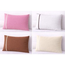 Assa Home %100 Pamuk Yastık Kılıfı Seti - 2 Adet (Kahve)