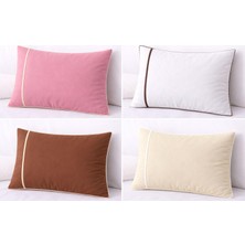 Assa Home %100 Pamuk Yastık Kılıfı Seti - 2 Adet (Kahve)