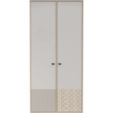 Kelebek Natural 2 Kapaklı Dolap