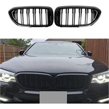 Dmb Bmw 5 Serisi G30 M5 Ön Panjur Böbrek Izgara Çift Tırnak Piano Black 2017-2020 Arası