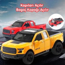 Shoplandu Diecast Metal Oyuncak Araba Ford Raptor Çek Bırak Model Araba Lisanslı Araba