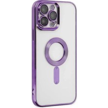 Uluora iPhone 11 Pro Max Lüx Magsaff Lazer Silikon Kılıf (Kamera Korumalı)