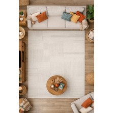 Çerkez Halı Bern Collection %100 Bambu Kadife Yumuşak Yüzey Yıkanabilir Kolay Temizlenebilir Özel Kesim Halı 104BEYAZ