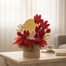 Mevalin Flora Kalbinin Sahibi Yazılı Özel Tasarım Çiçek – Kişiye Özel Romantik Hediye