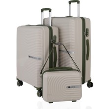 Mçs Polipropilen 3'lü Valiz Seti Büyük & Orta & Makyaj V374