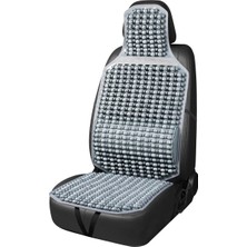 Keskin Sound Lüks Gri Taş Boncuklu Full Ortopedik Oto Koltuk Minderi Seti