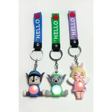 Uluora Köpek Işıklı Silikon Anahtarlık