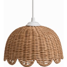 JouJou El Yapımı Rattan Tulıpabıg Avize 30X38 cm