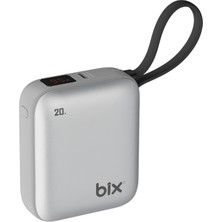 Bix PB119 10000MAH Pd 20W Cep Boyu Kompakt Tasarımlı Dijital Göstergeli Mini Powerbank Taşınabilir Hızlı Şarj Cihazı
