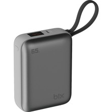 Bix PB120 20000MAH Pd 65W Cep Boyu Kompakt Tasarımlı Dijital Göstergeli Powerbank Taşınabilir Süper Hızlı Şarj Cihazı