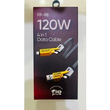 Fio Plus Fioplus 120W Metal Uçlu Android Iphone Uyumlu 4 Başlıklı Aleti