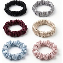 Nomads Felt 6'lı Avantaj Paketi %100 Saf Ipek Scrunchie Toka Seti