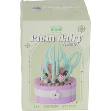 Nilly Toys P1257 Panlos Simülasyon Çiçek Serisi 257 Parça Block Oyuncak