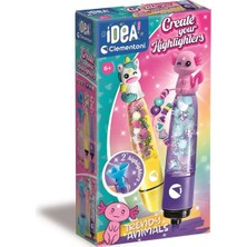 Nilly Toys 18874 Idea Clemetoni - Fosforlu Kalem Tasarım Seti - Sevimli Hayvanlar