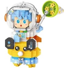 Nilly Toys LZ-8827 Loz Astronot Mavi 390 Parça Block Oyuncak
