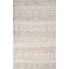 Eko Halı Jade J 352 Beige Naturel Kazak Örgü Desenli El Dokuma Örgü Halı