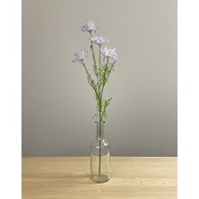 Bakburaya Yapay Çiçekçilik 1 Adet 75 cm 4 Kafalı Lila Papatya Gelincik Çiçeği Ev Vazo Dekor Süsü