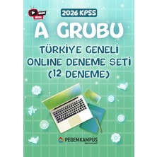 Pegem Kampüs 2026 KPSS A Grubu Türkiye Geneli Online Deneme Seti (12 Deneme)