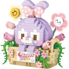 Nilly Toys LZ-8805 Loz Mor Tavşan 400 Parça Block Oyuncak