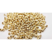 Yiğit Aksesuar 8 mm 20 Adet Gold Dorika Kararma Yapmaz Boncuk Ara Aparatı