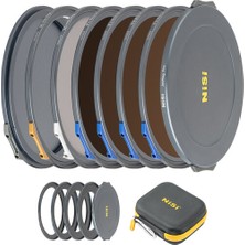 Nisi Jetmag Pro 82MAG Sinema Kiti - Manyetik Lens Filtreleri Fs Nötr Yoğunluk (ND4/ND8/ND16/ND64), Gerçek Renkli Cpl, Black Mist 1/8, Adaptörler (67MM/72MM/77MM/82MM), Koruyucu Kapaklar ve Caddy