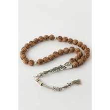 Uluora Işlemeli Bambu Ahşap Tesbih 9 mm