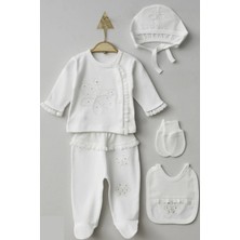 Cantoy Gümüş Parıltılı Kelebek Detaylı 5'li Hastane Seti