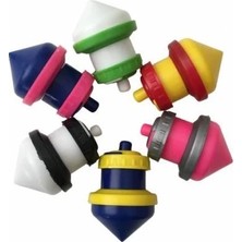 İrhanlar 6 Adet Otomatik Topaç Eğitici Oyuncak Süper Eğlenceli Nostaljik Topaç Fırıldak Oyunu