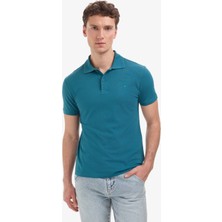 Pierre Cardin Erkek Zümrüt Slim Fit Basic Tişört 50325323-VR055