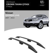 Turtle Nıssan Qashqaı (J10) 2007-2013 Crown Tavan Çıtası -Siyah