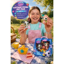 Toyfest Littlest Pet Shop Cottage Picnic Pet Pair Seri 4 Kuzu Köpek Figür Seti Aksesuar Kartlı 4+