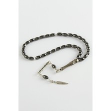 Uluora Mısır Kesim Hematit Doğaltaş Tesbih 6*8 mm